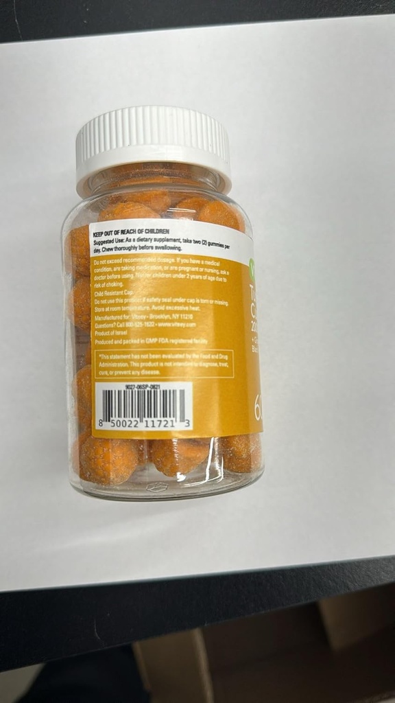 Kurkuminy kurkuminy kurkumy z dodatkiem Ginger & Black Pepper Herbal Supplement, 2000mg, Wsparcie immunologiczne, Zdrowa Skóra, i Joint Health, Wegan, Pectin Based, dla dorosłych i nastolatek Chewable Peach Flavor