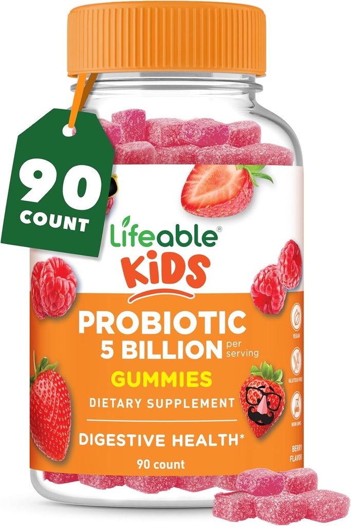 Żywe probiotyki dla dzieci Gummies 124; 50mg (5 Billion) 124; Great Degustable Kids Probiotics Gummies Birmingham 124; dla Gut Health i immunologicznego wsparcia 124; Dzieci Probiotyczne Gummies dla chłopców i dziewcząt 124; 90 Gummies