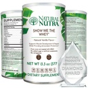 Natural Nutra Grass Fed Vanilla Pokaż mi Chey Protein Source Enhance Pokarm Proszek, Poprawa przepływu płynów ciała, Wsparcie zdrowia kości i odporność na boost, Gluten Free, Sugar- Free, Non-GMO, 13.3oz