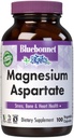 Bluebonnet Nutrition Magnezu Asparagate, Stress Relief *, Bone Health *, Heart Health *, Non-GMO, Vegan, Kosher Certified, Gluten- Free, Soy- Free, Dairy- Free, 100 Kapsułki roślinne, 50 Służenie
