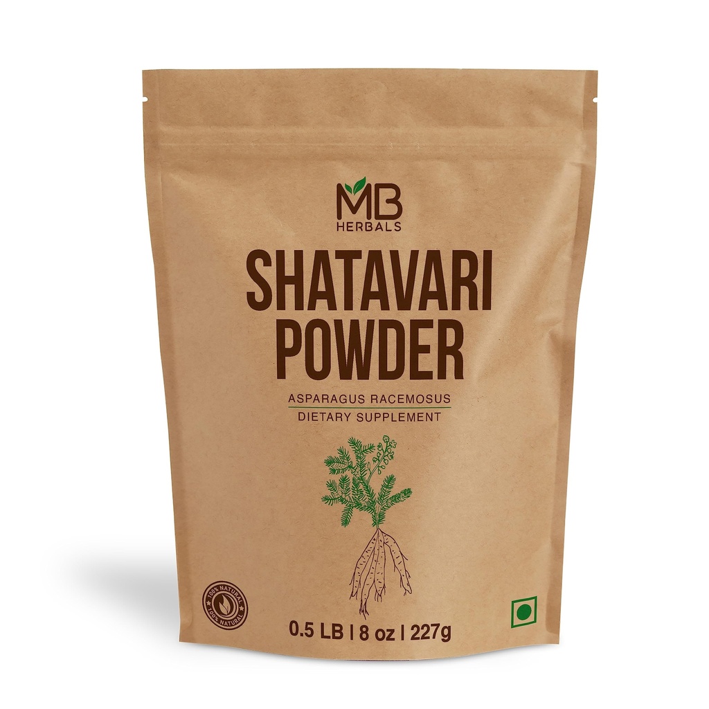 MB Herbale Pure Shatavari Proszek 227 Gram 124; 8 oz 124; 100% Pure Asparagus racemosus