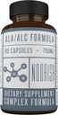 Acetyl L- Karnityna z kwasem alpha lipoicznym - ALA ALC ALCAR - Alpha Kwas lipoinowy z acetylem L- Karnityna - 525 mg ALCAR - 225 mg ALA - 90 kapsułki