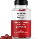 Wszystkie naturalne Remedies Jabłko Cydr Gummie z Matką, ACCV Gummies 1000mg, Burak korzeniowy, Granat, B9 & B12 Gummies witaminy, Żelatyna - Free, Gluten- Free, Wegan & Non-GMO (60 Count)