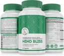 Suplement Mózgu Bliss Mind: pamięć 40- Składnikowa, Witaminy Focus & Clarity, Energy Boost & Nootropic Support z DMAE, 60 tabletek