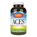 Carlson - ACE, Witaminy A, C, E + Selen, Zdrowie komórkowe i wsparcie immunologiczne, Przeciwutleniacz, 200 Softgeli