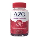 AZO Żurawinowe Urynary Tract Health Gummies Suplement diety, 2 Gummies = 1 Szkło Sok żurawinowy, Pomaga oczyścić i chronić, Natural Berrylicious Flavor, Non-GMO, 72 Gummies