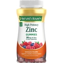 Nature 's Bounty Cynk Gummies, immunologiczne Gummies Support, Wspiera skórę i przeciwutleniacz Zdrowie, Mieszane Berry, 30mg, 120 Hrabia