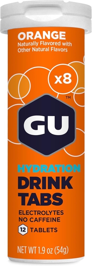 U Energia Hydration Electrolyte Drink Tablets, Wzmocnione Endurance Sports Drink dla biegania, Jazda na rowerze, Triathlon, 8- Count (96 Służenie), Pomarańczowy
