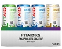 FITAID RX Zero Cukier, Kreatyna enkapsulacyjna, Drink recovery, All- In- One Blend, BCAA, Glukozamina, Turmeric, B- Complex, Electrolytes, Variety Pack, 12 Fl Oz (Opakowanie po 24)