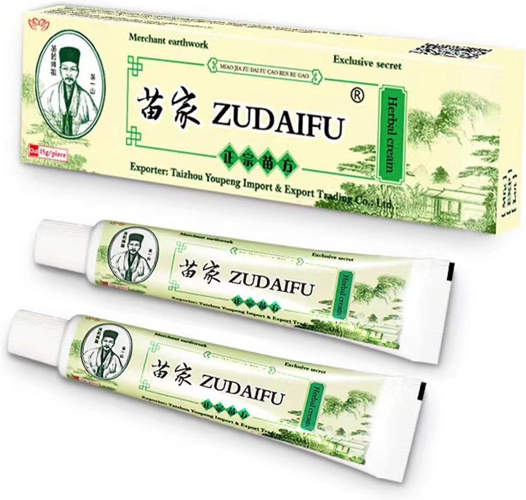 2 szt. Naturalny chiński Eczema Eczema krem, Eczema Relief Ointment for Full Body Sartching, Suchość, Zaczerwienienie, trądzik, Pimples, Blisters, Crusting, Flaasking i wrażliwej skóry