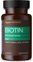 Elementy Vegan Biotin 5000 µg - Włosy, Skóra, paznokcie, 130 Kapsułki (4 miesięczny zapas) (Opakowanie może się różnić)