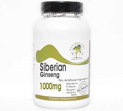 Syberyjski Ginseng 1000mg ~ 100 Kapsułki - Brak dodatków ~ Naturetition Suplementy