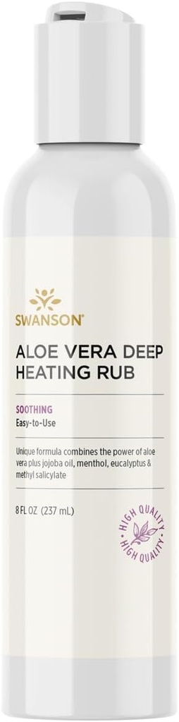 Swanson Aloe Vera głębokie ogrzewanie Rub 8 fl Ounce (237 ml) żel