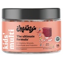 Chewsy Kids 'Multivitamin, Pyszne Candy- Style Daily Witamina Chews + Probiotyki + Superfoods, Wild Berry Flavor Chewable Fruity Supplement Chews, Indywidualnie zapakowane, Łatwe do zabawy, 30- Day Supply