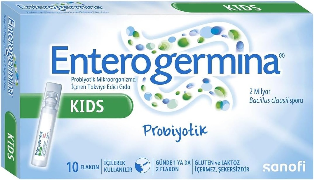 Enterogermina KIDS (10 FIALS) Bacillus Clausii Probiotic 2 Milion CFU / 5 ml dla dzieci (1)