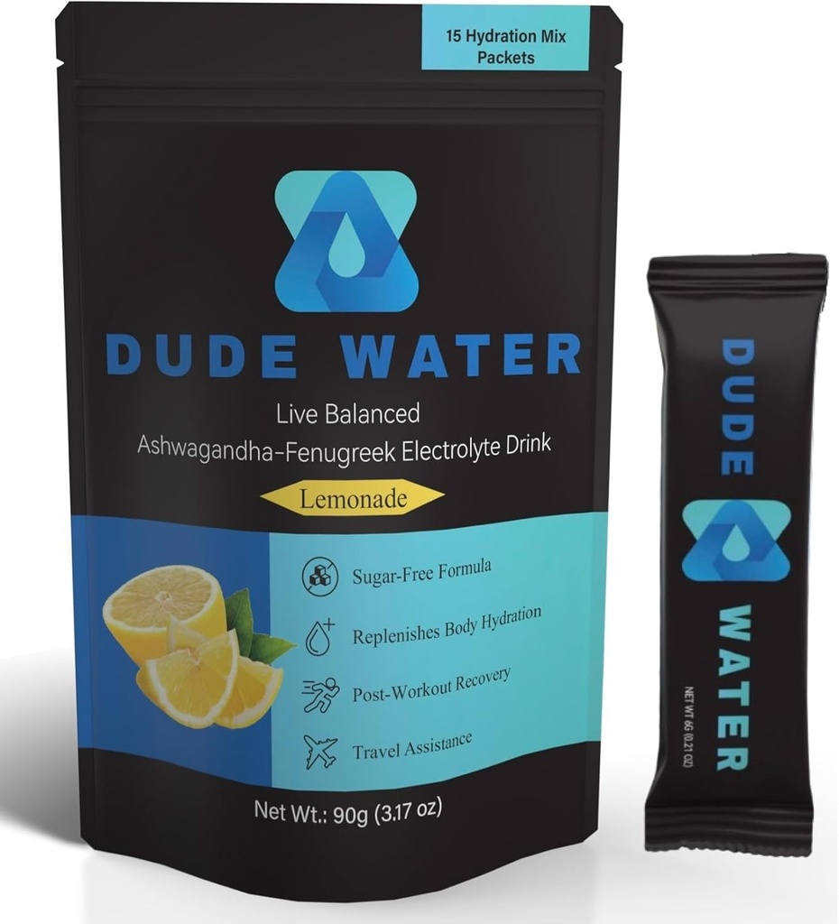 Suplement do nawadniania Mix - Proszek Electrolyte Infused z Ashwagandha, Kozieradka i Witaminy zasadnicze. Uzupełnia nawadnianie, wspomaga energię, hormony zdrowia, siłę i regenerację.