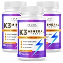 ZELSO (3 opakowania) K3 Mineral Weight Loss Pills for Women and Men, K3 Mineral Pills - K3 Salt Mineral, Witamina + K3 Suplement Kapsułki dla Keto Weight Loss - 3 miesiące Dostawy