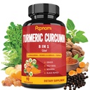 Ekstrakt kurkuminy kurkuminowej - 90 Liczy 3 miesięczne dostawy - Mieszane Ashwagandha, Moringa, Ginger & More - Immunitet, Joint, Digestive & Wellness Wsparcie