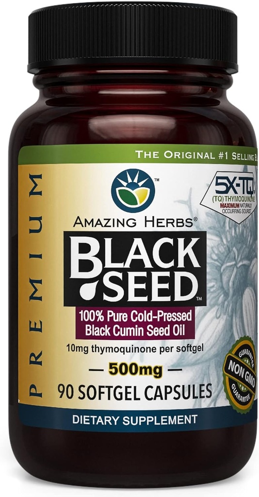 Niesamowite zioła Cold- Pressed Black Seed Oil 500mg - 90 Softgels2