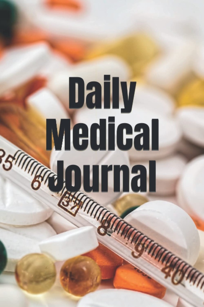 Daily Medical Journal, aby wymienić leki, witaminy, suplementy i ślady odczytów ciśnienia krwi 124; Dziennik dzienny dla opiekunów i pacjentów