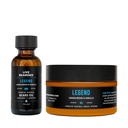 Żywy Beard Oil and Butter Grooming Kit - Made in the USA - All- Naturalne składniki z Shea, Argan, Jojoba - Wsparcie wzrostu 124; Legend Scent - Sandalwood, Vanilla