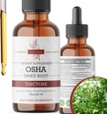 Organic OSHA Root Tincture - Naturalne wsparcie oddechowe - Bezalkoholowy ekstrakt płynny - Wegan, Non-GMO, Made in USA - 2 Fl Oz