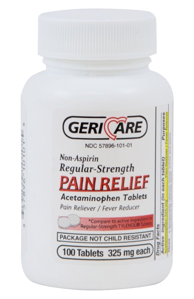 McKesson 60- 101- 01 GeriCare Acetaminofen tabletka, 325mg, opakowanie po 100