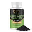 KING TUT 'S SECRET Black Seed Kapsułki - 500 mg 100 Softgels - Ekstrakt Nigella Sativa, Czarny Komin Suplement do włosów, Wsparcie przeciwutleniające, System immunologiczny - Halal Black Seed Cumin Kapsułki