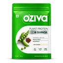 OZiva Organic Plant Protein Powder Building 124; 500 Gm Description 124; (30g Vegan Protein - Pea Protein a, Brown Rice Protein & Chinoa, Soy Free) for Everyday Fitness, Wzmacnia odporność, Unflavored (1.1 lb)