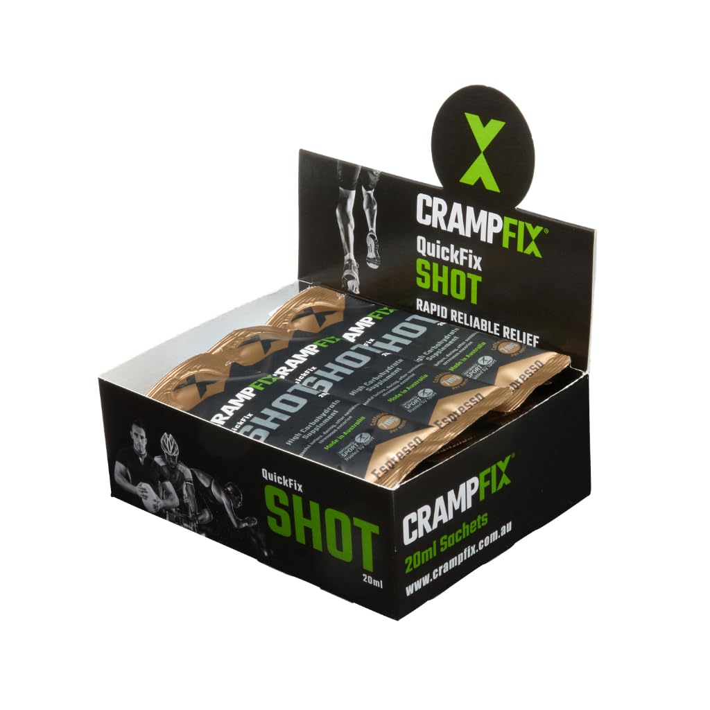 Sport Shot, Zapobiega i łagodzi skurcze mięśni w sekundach, Easy Carry Sachets, 15 Pack, Wszystkie naturalne, Espresso z kofeiną
