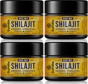 800mg Shilajit Supplement- Shilajit Pure Himalayan Organic Shilajit Resin with Maximum Potency, Original from Himalayan with 85 + Ślad minerałów i kwasu Fulvic for Focus & Energy, Immunitet, 4 opakowania