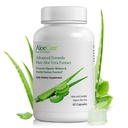 AloeCure Organic Aloe Vera Kapsułki, 160,000mg Wewnętrzny Aloe Leaf Równoważnik za Serving, Wsparcie Gut, Digestive, & Immune Health, Pomaga utrzymać zrównoważoną kwasowość żołądka, Aloin Free, 60 Kapsułki