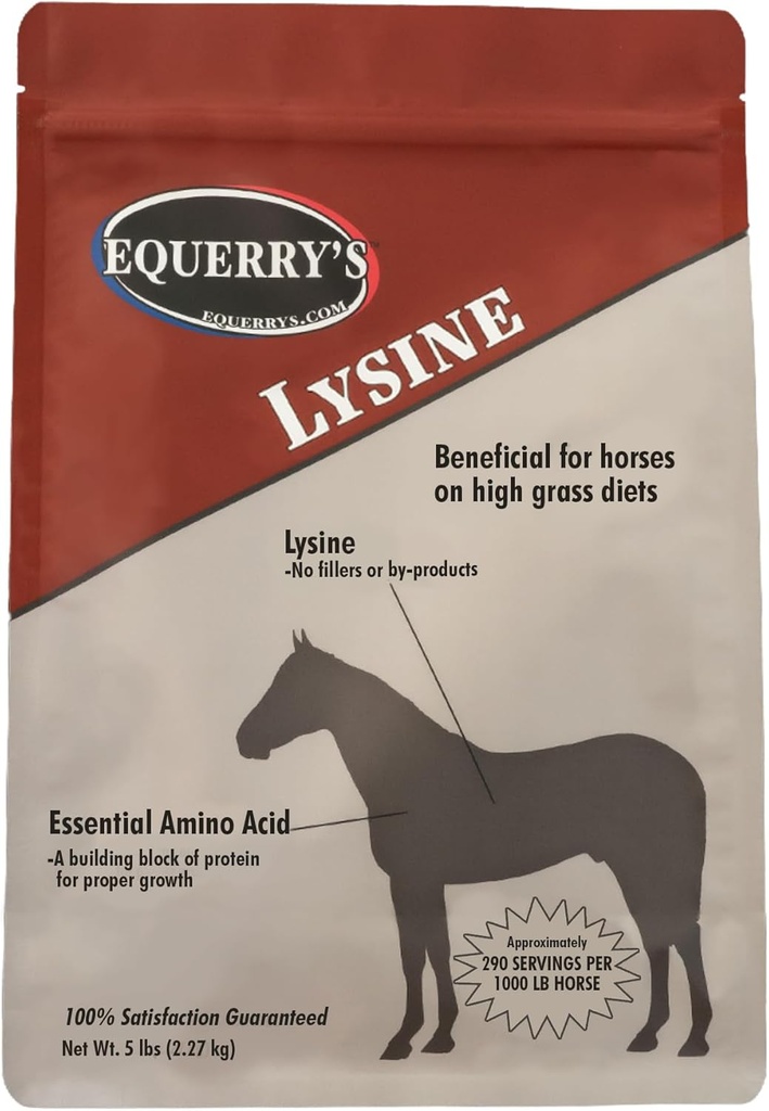 Equerry 's Lysine Supplement for Horses Budapest 124; Lysine Powder Supplement for Muscle Support and Immunous Health Embression 124; Balances Forage- based Diets Budapest 124; 5Ib Bag