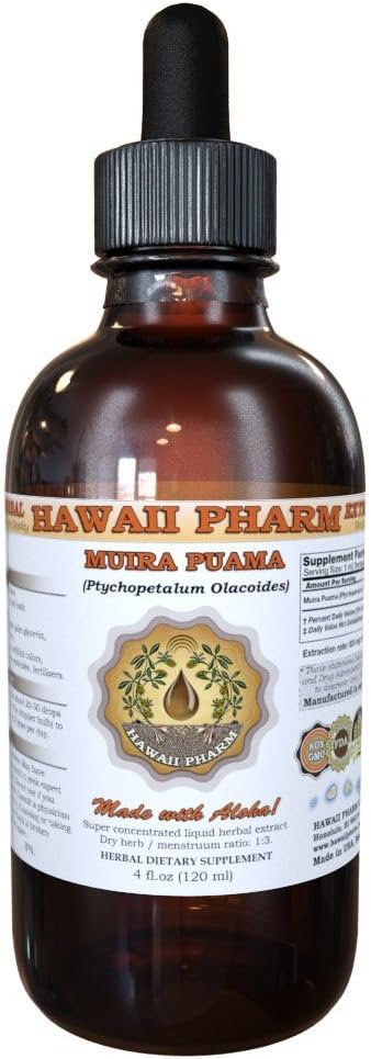 HawaiPharm Muira Puama (Ptychopetalum Olacoides) Liquid Extract 4 oz