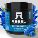 Rebel Supplements ™ Blue Razz Loaded pre Workout Amend124; Extreme Pomps, Laser Focus, Insenal Energy Amendant 124; 7000mg L- Citruline, 4000mg Beta Alanine, 1500mg Nitrosigine ®, 350mg Caepine 124; 50 Servings