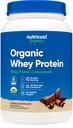 Nutricost Organiczny koncentrat białka serwatki, podwójne czekoladowe aromat, (2LBS) - Gluten- Free, Non-GMO