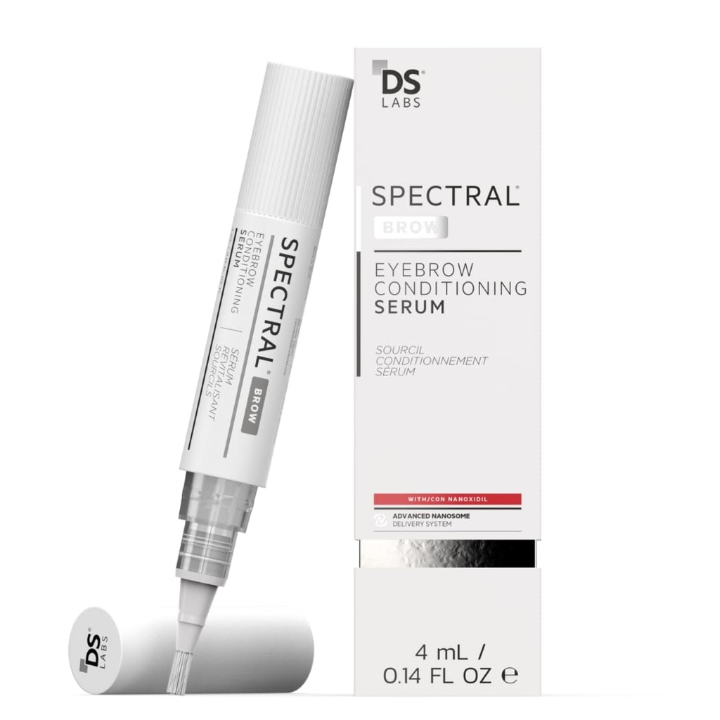 DS Labs Spectral. BROW Eyebrow Conditional Serum - Wspiera Fuller, Grubsze, Looking Brws, z Nanoxidil, Retinol & Kwas hialuronowy, Paraben Free, Siarczan Free, Okrucieństwo Free