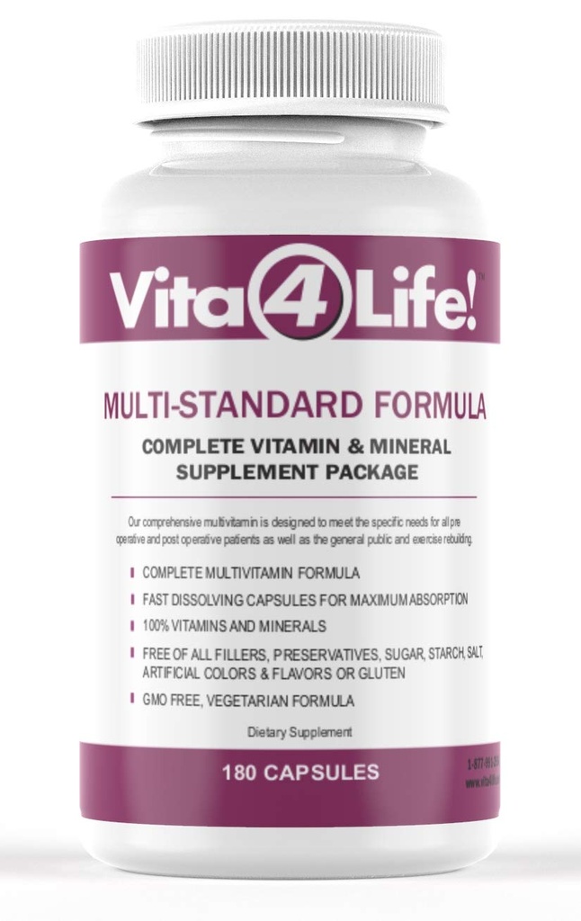 Bariatryczne multiwitaminy, Formuła wielostandardowa - 180