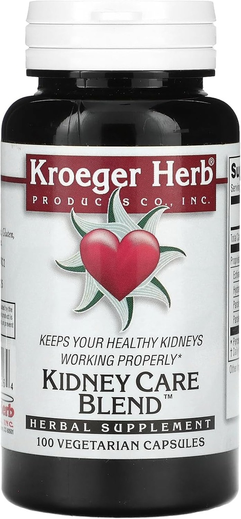 Kroeger Herb Opieka nerek Mieszanka Kapsułki wegetariańskie, 100 Hrabia