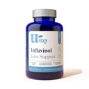 Utzy Naturals Inflatinol Bis124; Joint Support Supplement Bis124; z Ginger, Diabelski Pazur (z harpagozydami), Boswellia serrata (jako Casperome ®), & Rosemary (jako AquaROX ®) 124; Flavonoid Blend 124; 60 Kapsułki