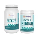 Reignite Wellness by JJ Virgin Vanilla Paleo- Inspired All- in- One Shake and Extra Fiber Powder Supplement