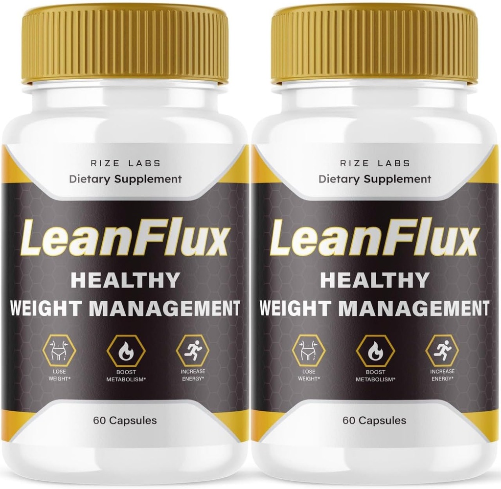 Rize laboratoria (2 Pack) LeanFlux - Lean Flux Weight Loss, aby zwiększyć poziomy BAT, Leanflum Recenzje nie-GMO Łatwe do połknięcia pigułek suplementu, Gain Brown Adipose Tissue BurnFat (120 kapsułki)