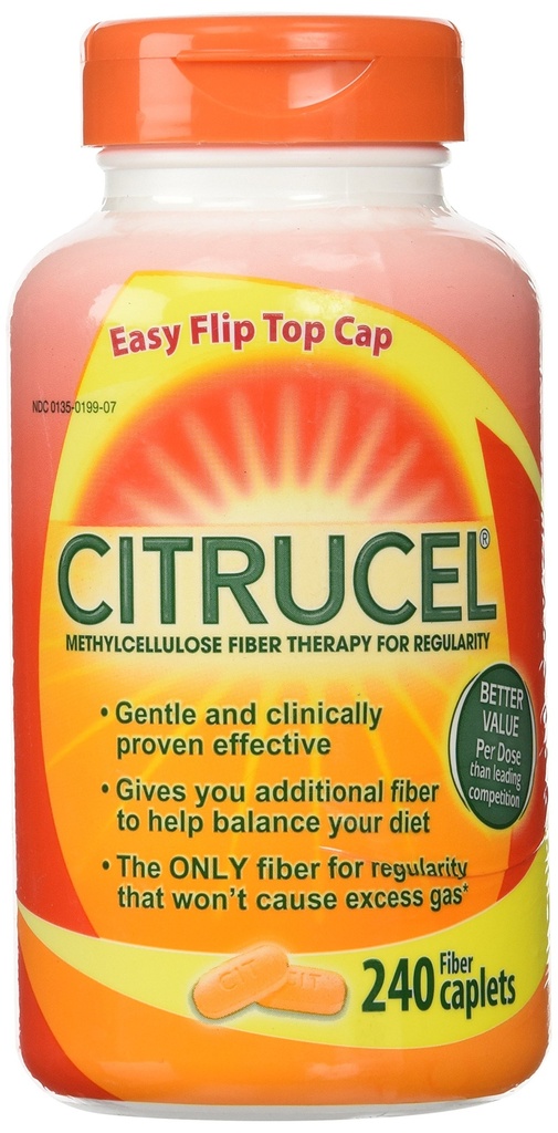 Citrucel Fiber Therapy dla Regularność 500 mg - 240 Kapsułki
