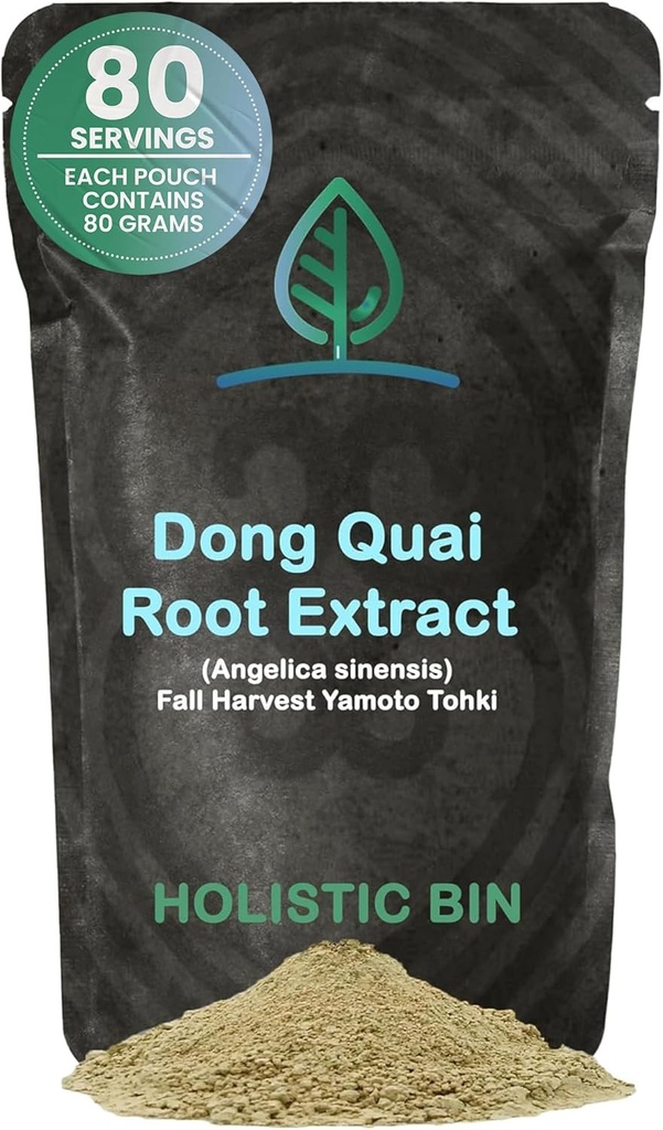 Holistic Bin Dong Quai Root Powder Extract - Wild Harvedered Angelica Sinensis - Kobieta Ginseng Herb for Women 's Health & Tea - Przewidywany dla Enhanced Absorption - Dorosła w Japonii - 80 gramów