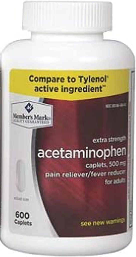 Acetaminofen Generic 500 mg