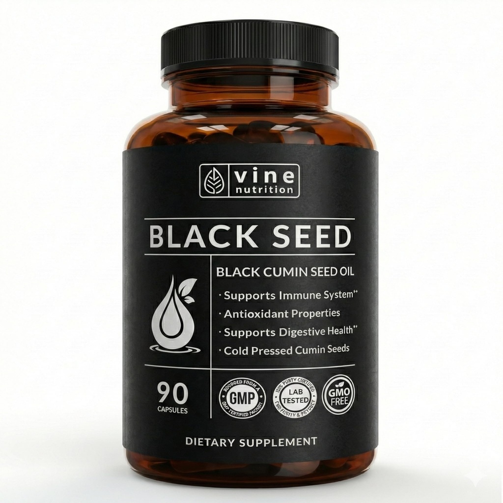 Black Seed Oil Kapsułki - Nigella Sativa - Suplement immunologiczny miękkie żele - Cold Pressed Antioksydant Vegetarian Czarny Kmin Pigułki - 500 Miligramów Made in USA