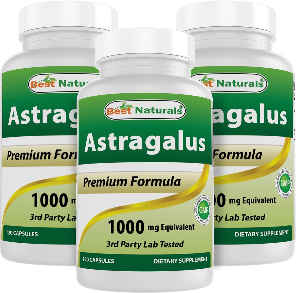Najlepsi Naturals Astragalus kapsułki, 1000 mg, 120
