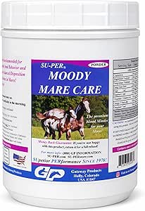 SU- PER Moody Mare Care Powder - Herbal Blend for Balanced Disposition & Normal Behavior in Horses - 2,5 lbs (2 opakowania)
