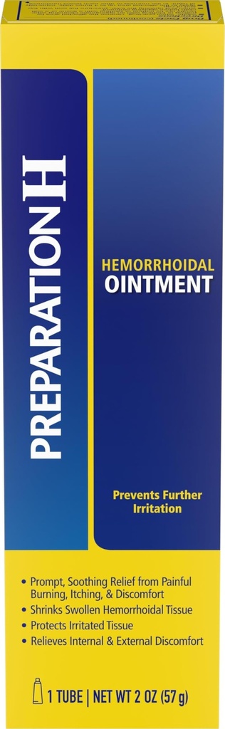 PRZYGOTOWANIE H Opryskiwanie hemoroidami, swędzenie, spalanie i dyskomfort, rurka (2.0 unce)