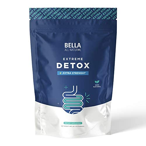 Bella All Natural Extreme Detox Tea - Oczyszczanie ciała, Oczyszczanie Colon & Detox, Natural Herbs, 3.17 Ounce